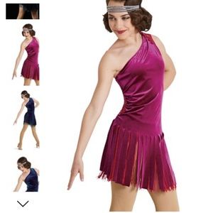 Red tap/jazz adult dance costume